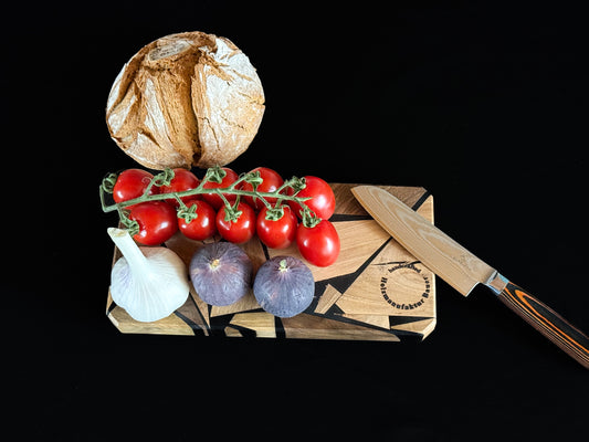 Brotzeitbrett "Black Lines"